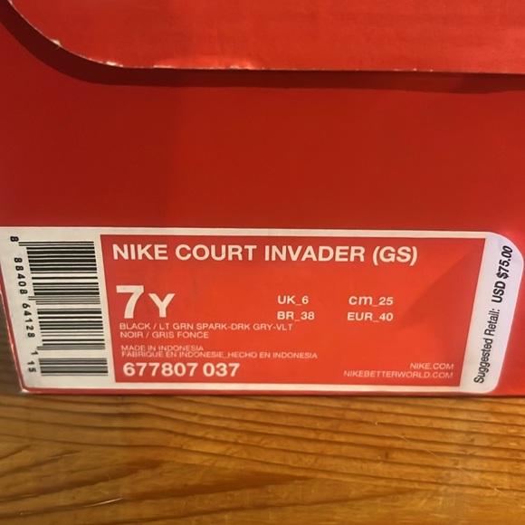 Nike Sneakers | Court Invader High Top green Black 677807-037. 7 y w/box - Picture 12 of 14